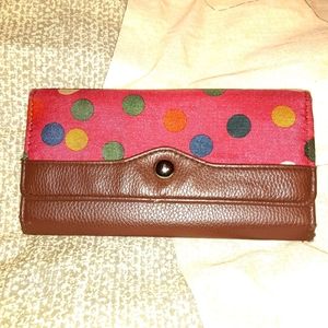 Polka dot wallet